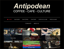 Tablet Screenshot of antipodeancoffee.com